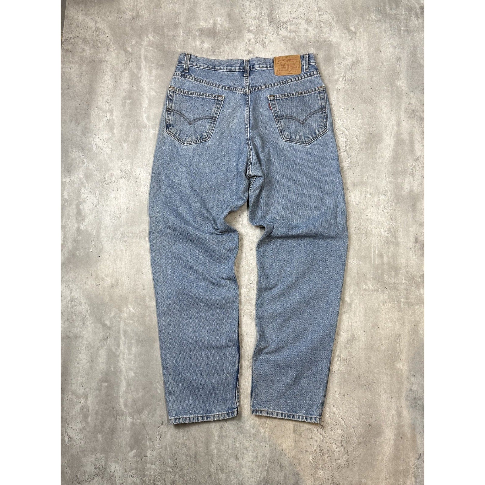 Vintage 90s Levis 550 Red Tab Light Wash Denim Pants Size 35 Blue