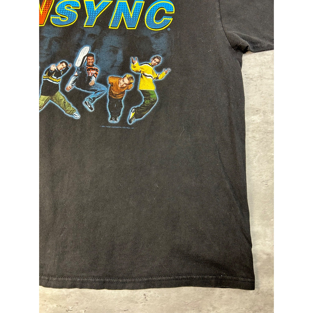 Vintage 1999 Nsync Band Member Graphic Pop Music T-Shirt Size Large