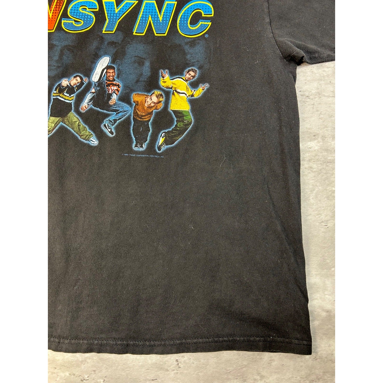 Vintage 1999 Nsync Band Member Graphic Pop Music T-Shirt Size Large
