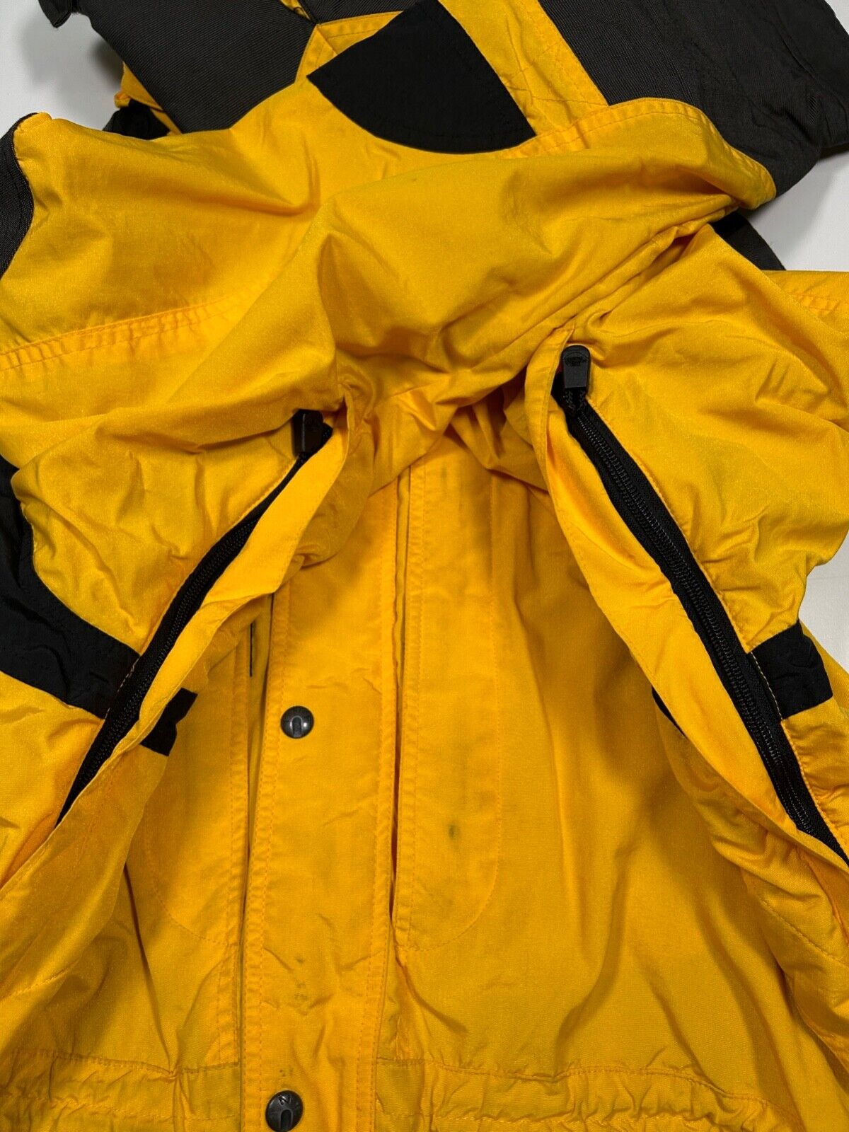 Vintage 90s The North Face Extreme Lite TNF Ski Jacket Size XL Yellow