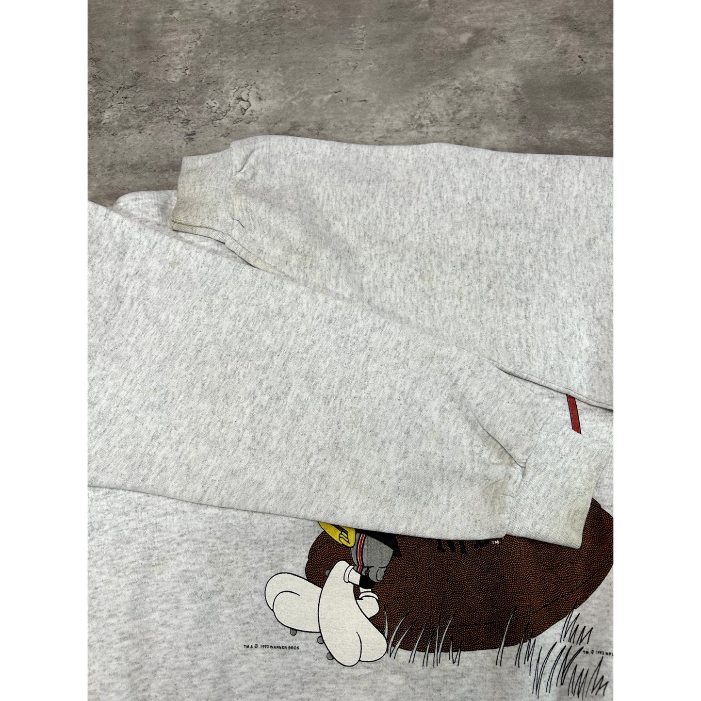 Vintage 1993 Atlanta Falcons NFL Tweety Bird Cartoon Graphic Sweatshirt Medium