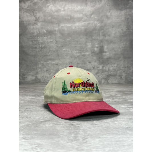 Vintage 90s Northland Fishing Tackle Embroidered Spellout Snapback Hat OSFA