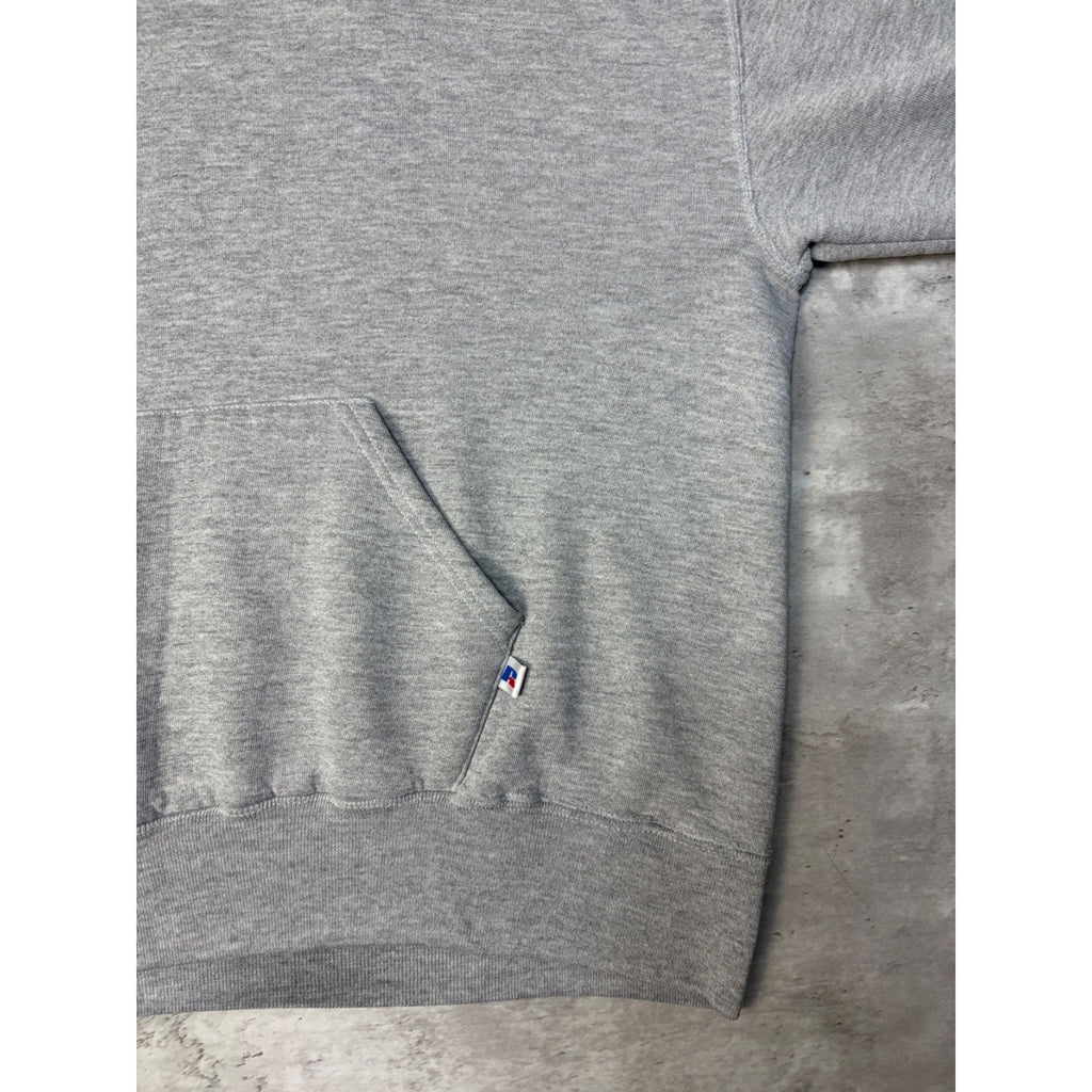 Vintage Russell Athletic Blank Pullover Hooded Sweatshirt Size Large
