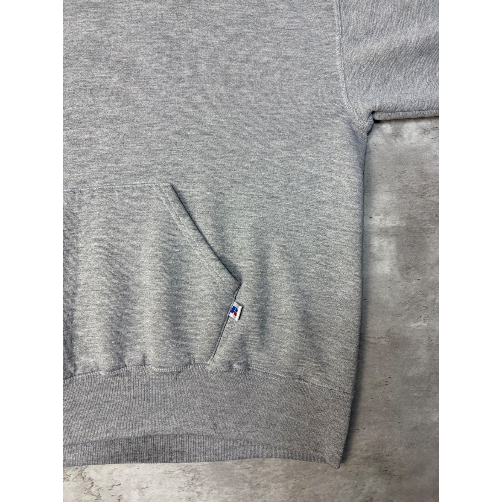 Vintage Russell Athletic Blank Pullover Hooded Sweatshirt Size Large