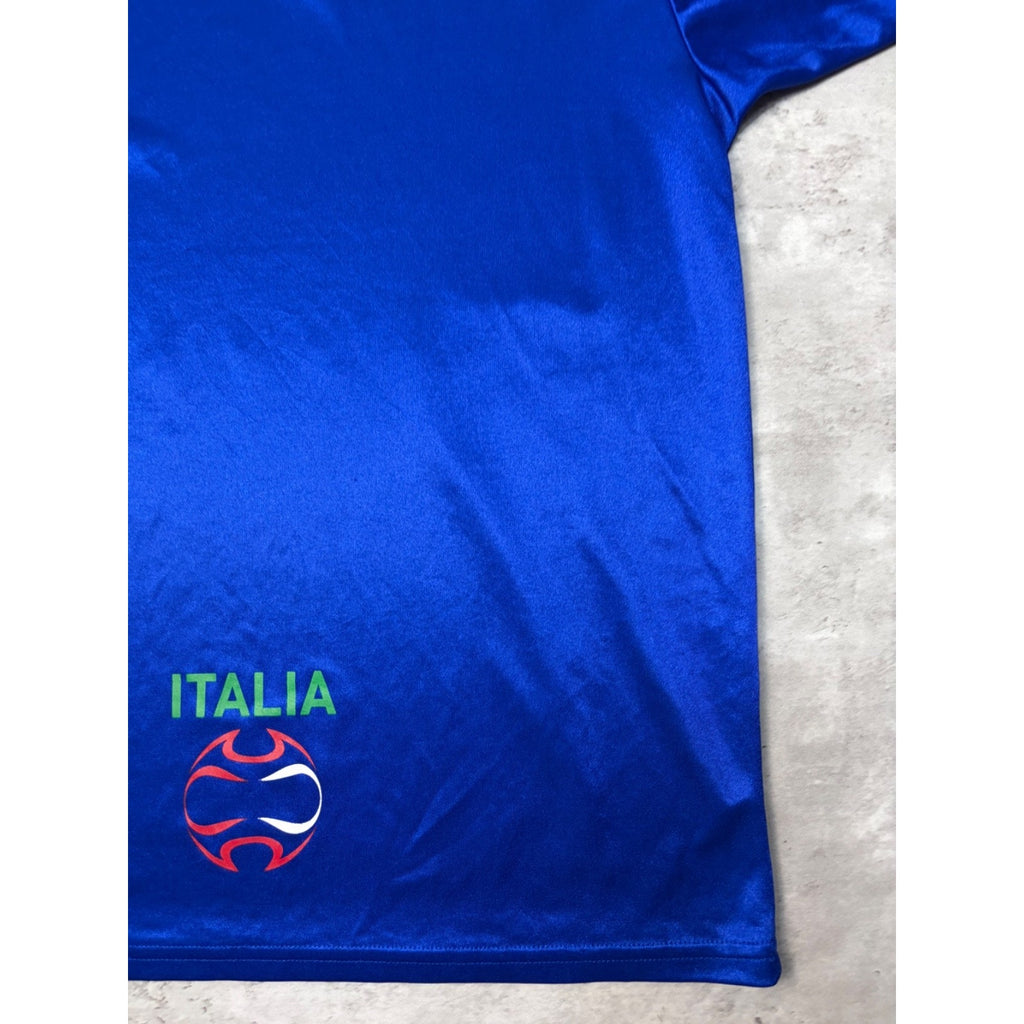 Vintage Team Italy Adidas Blue Soccer Jersey Size Medium