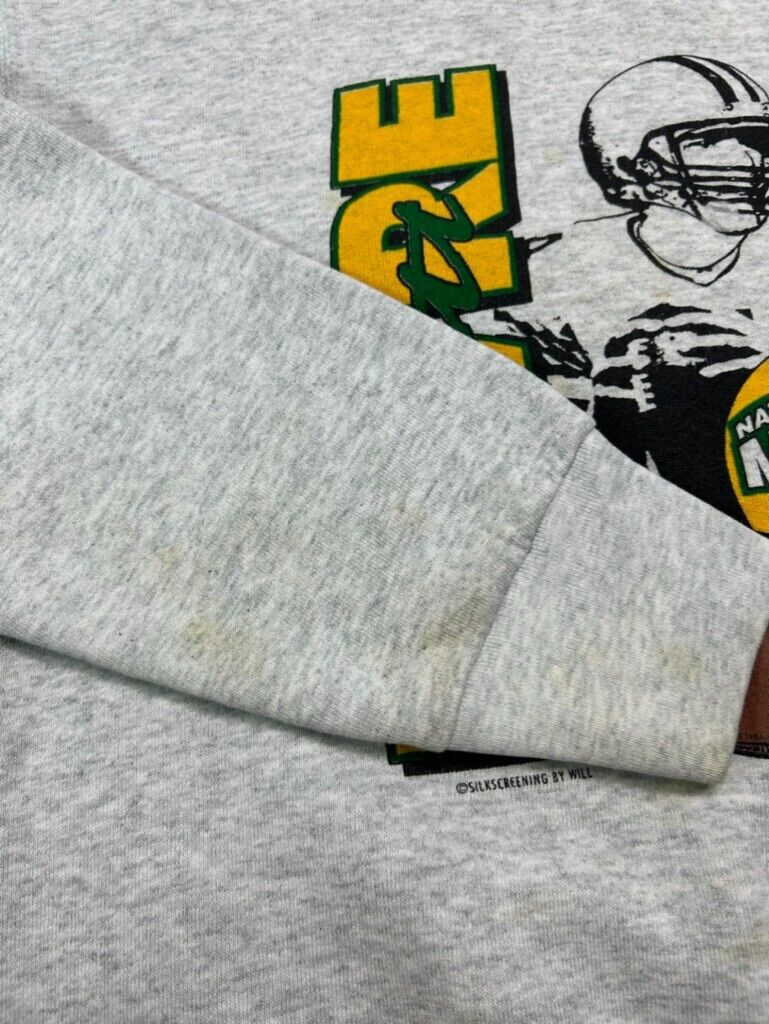 Vintage 90s Brett Favre #4 Green Bay Packers NFL MVP Sweatshirt Size Large