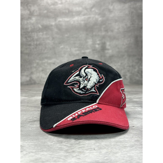 Vintage 2000s Buffalo Sabres NHL Embroidered Bull Head Logo Snapback Hat OSFA
