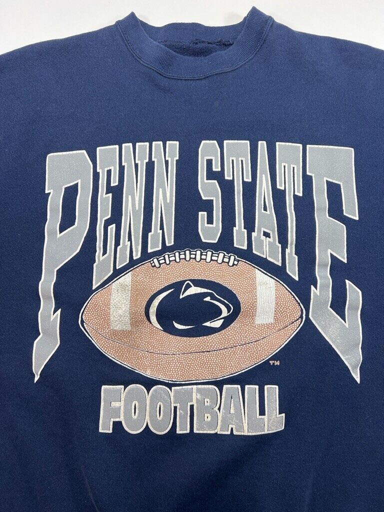 Vintage 90s Penn State Nittany Lions NCAA Logo Spellout Sweatshirt Size Large