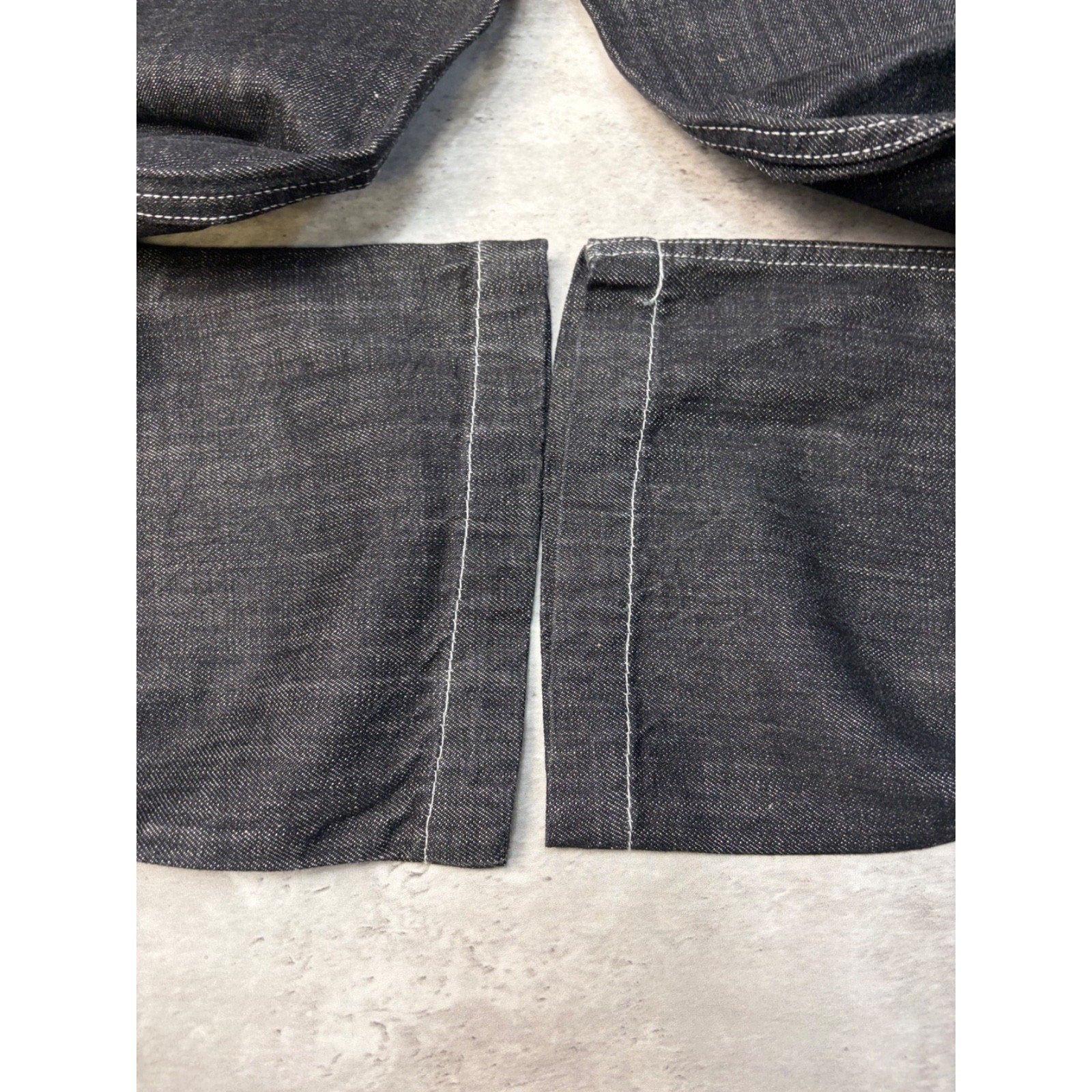 Vintage Y2K Womens Johnny Blaze Embroidered Black Wash Denim Pants