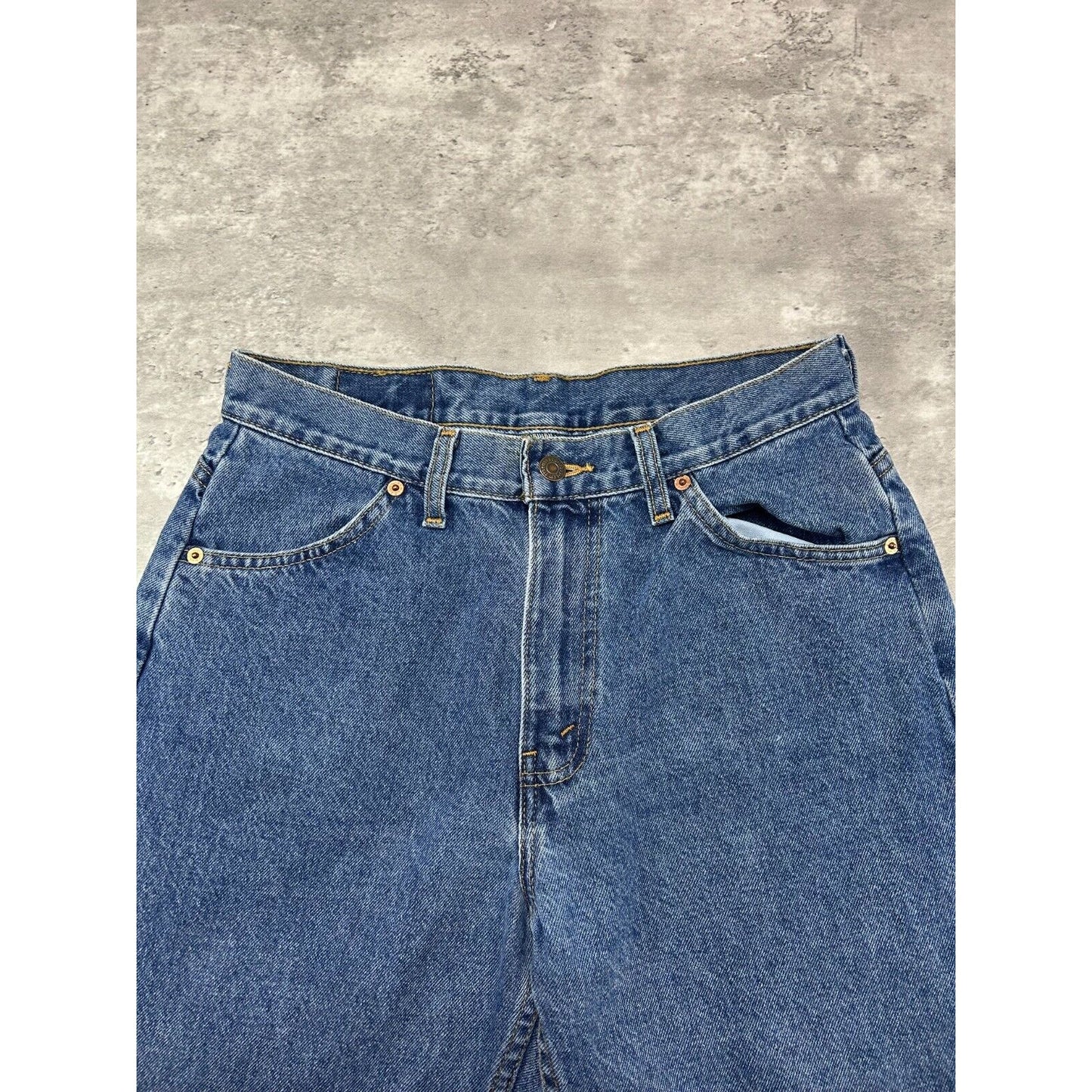 Vintage 80s Levis Orange Tab Dark Wash Denim Pants Size 30 Blue