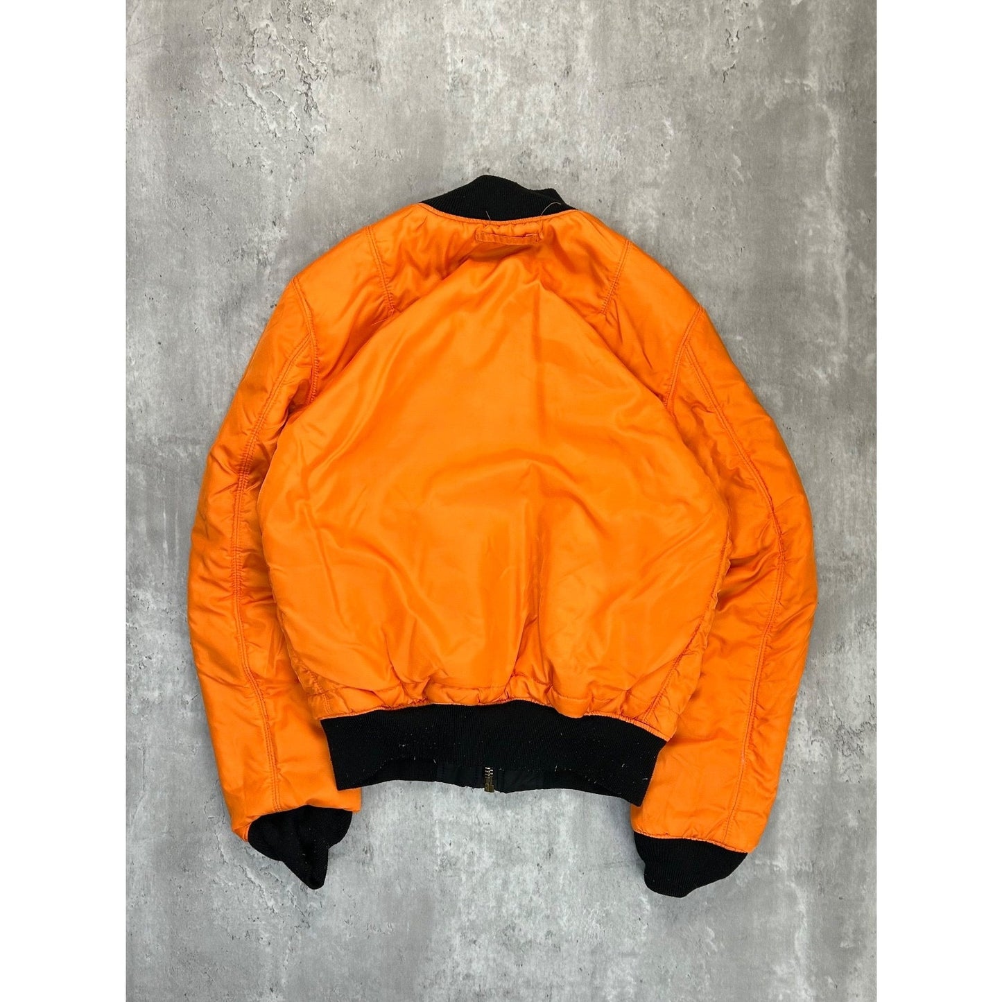 Vintage 90s Military MA-1 Reversible Flight Bomber Jacket Size Small