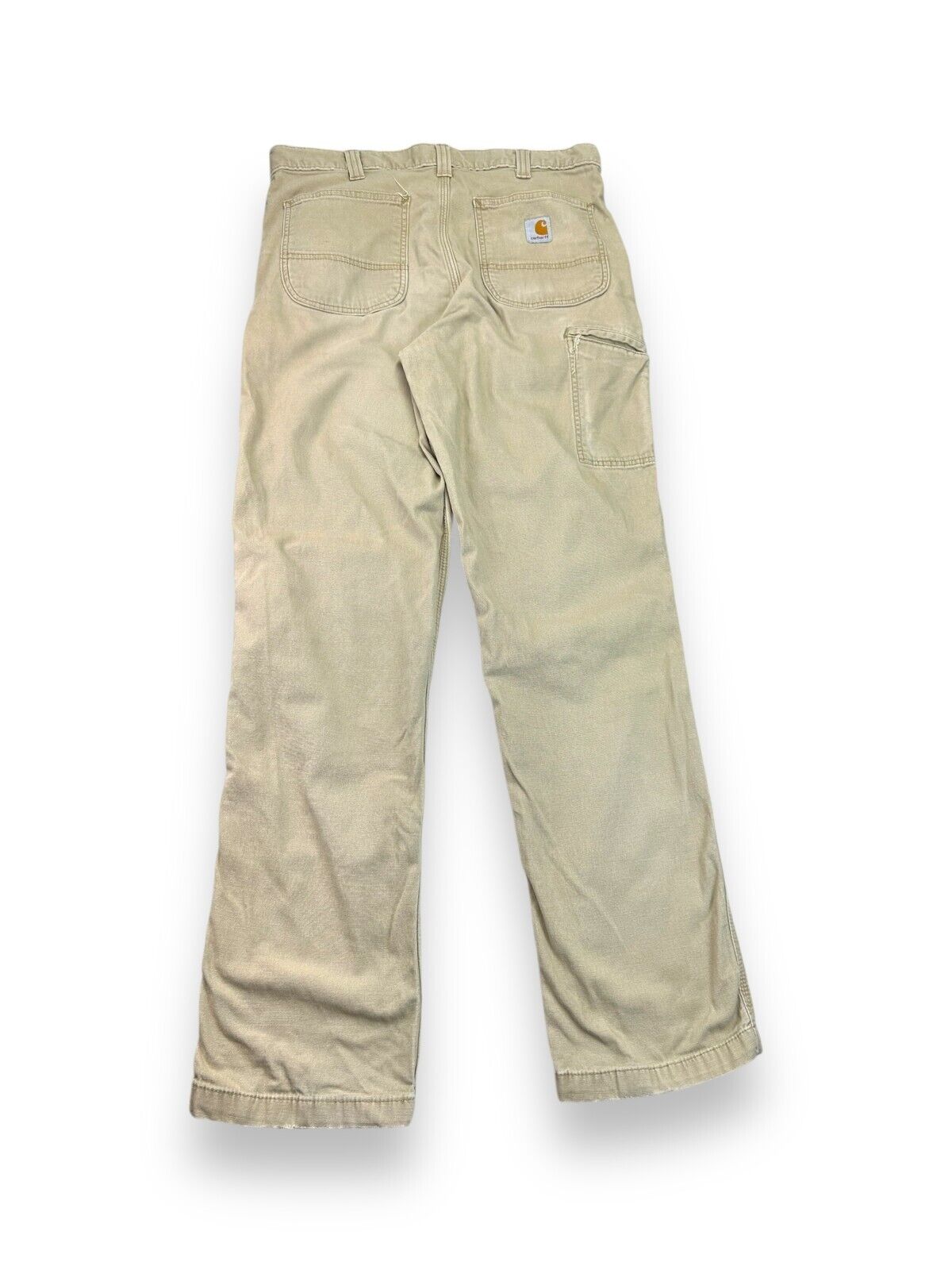 Carhartt Relaxed Fit Canvas Work Wear Five Pocket Pants Size 35W Beige