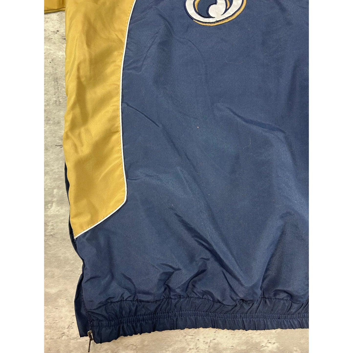 Vintage Milwaukee Brewers MLB Embroidered Logo Windbreaker Jacket Size XL