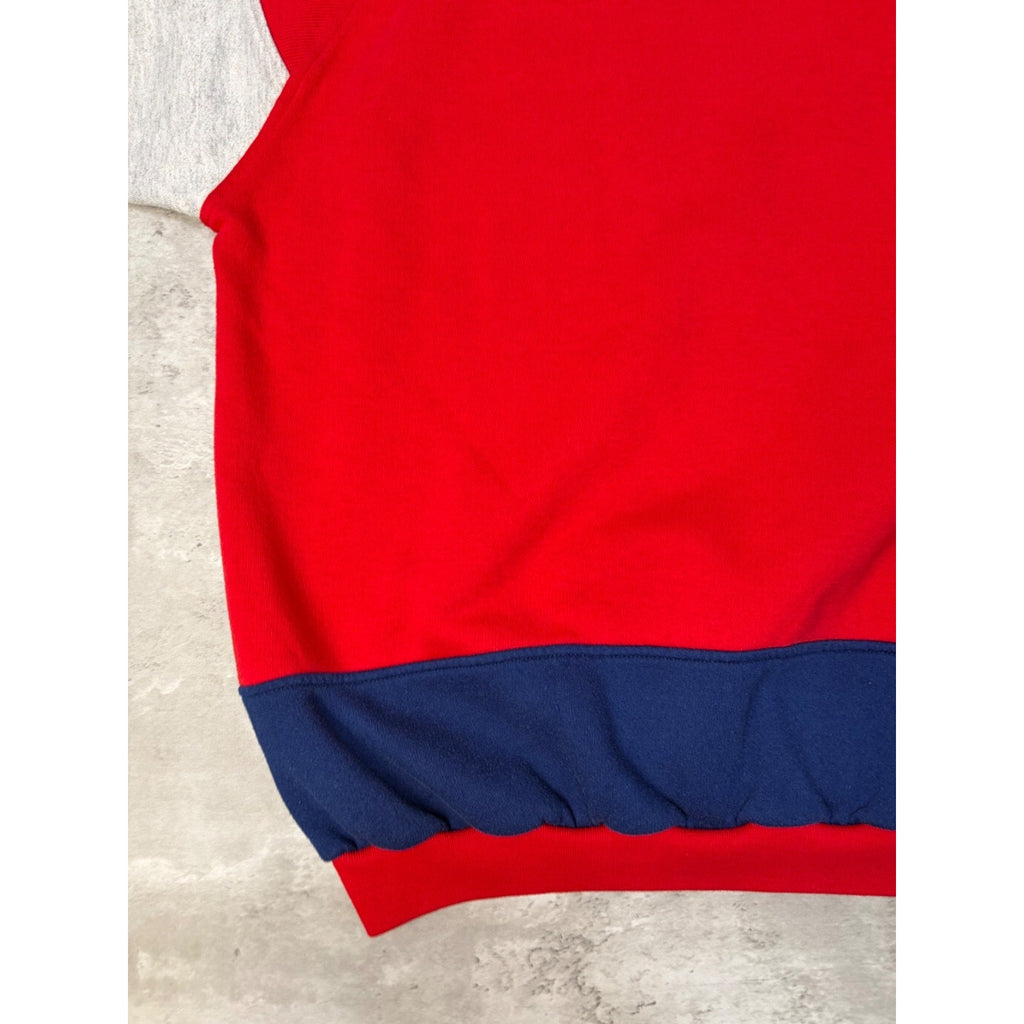 VTG 80s Buffalo Bills NFL Embroidered Logo Spellout Crewneck Sweatshirt Sz Large