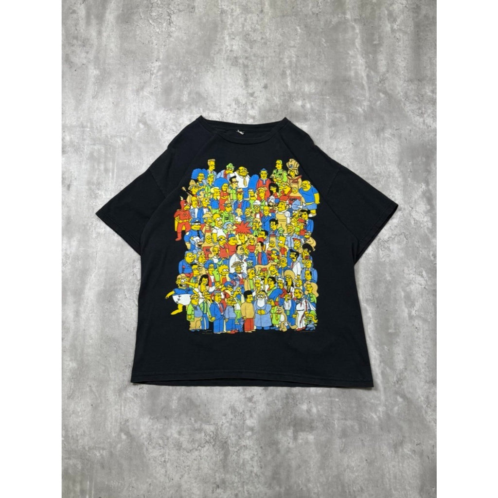 Vintage The Simpsons Cast Graphic T-Shirt Size XL