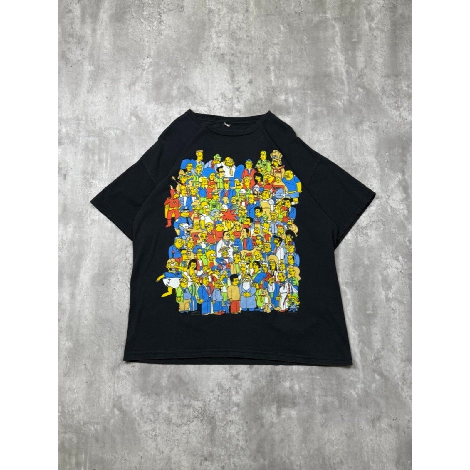 Vintage The Simpsons Cast Graphic T-Shirt Size XL