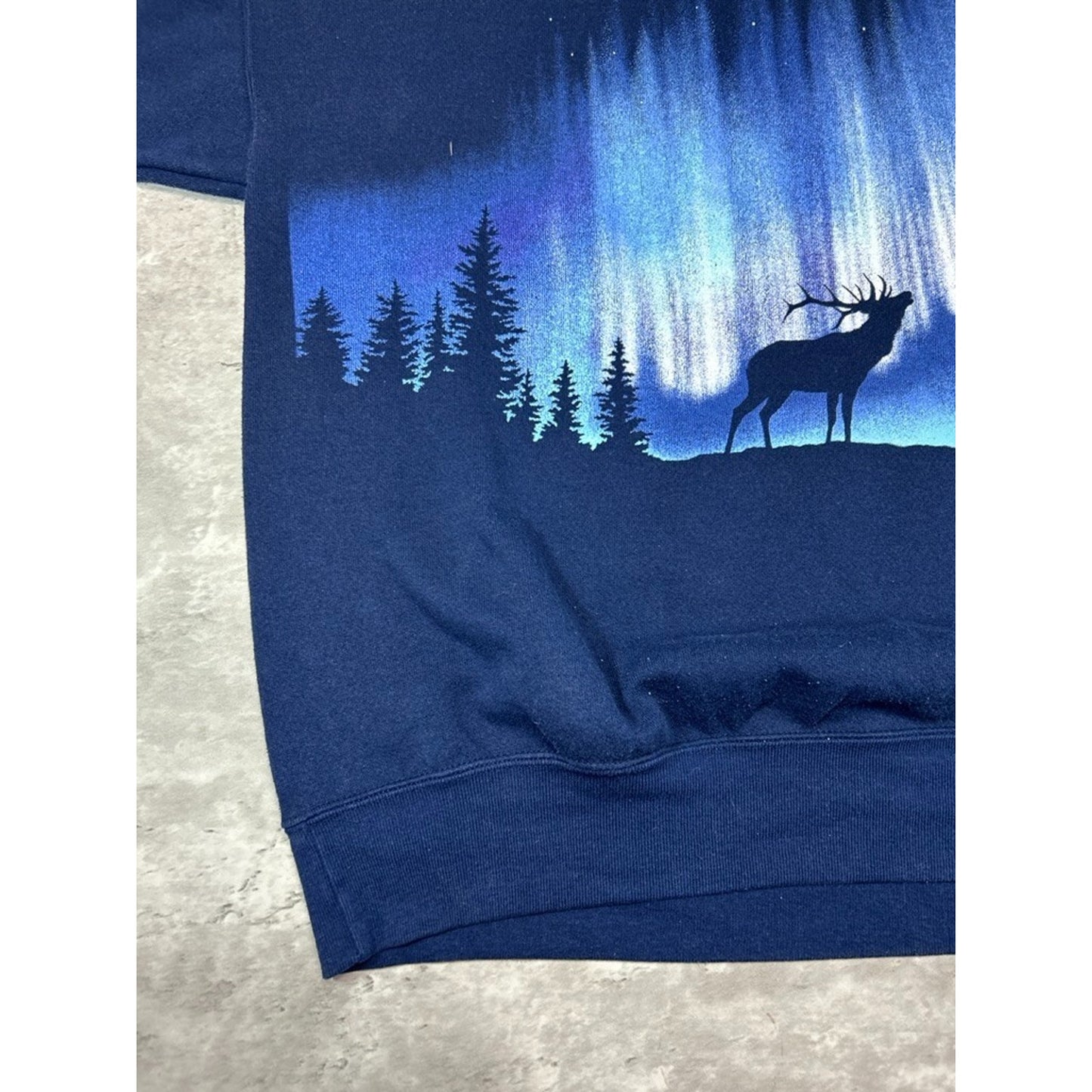 Vintage 90s Rocky Mountains Nature All Over Print Destination Sweatshirt Size XXL