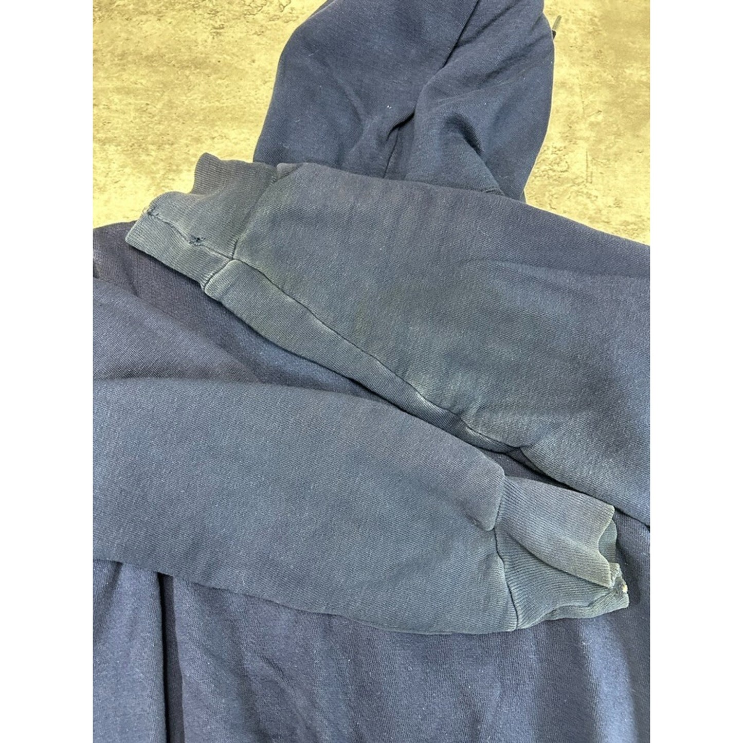 Vintage 70s/80s Wrangler Thermal Lined Full Zip Hooded Sweatshirt Size Medium