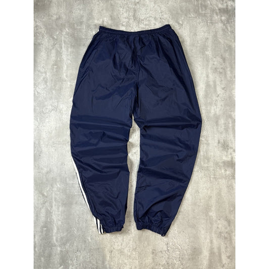 Vintage 90s Adidas Embroidered Logo Three Stripe Nylon Track Pants Size XL