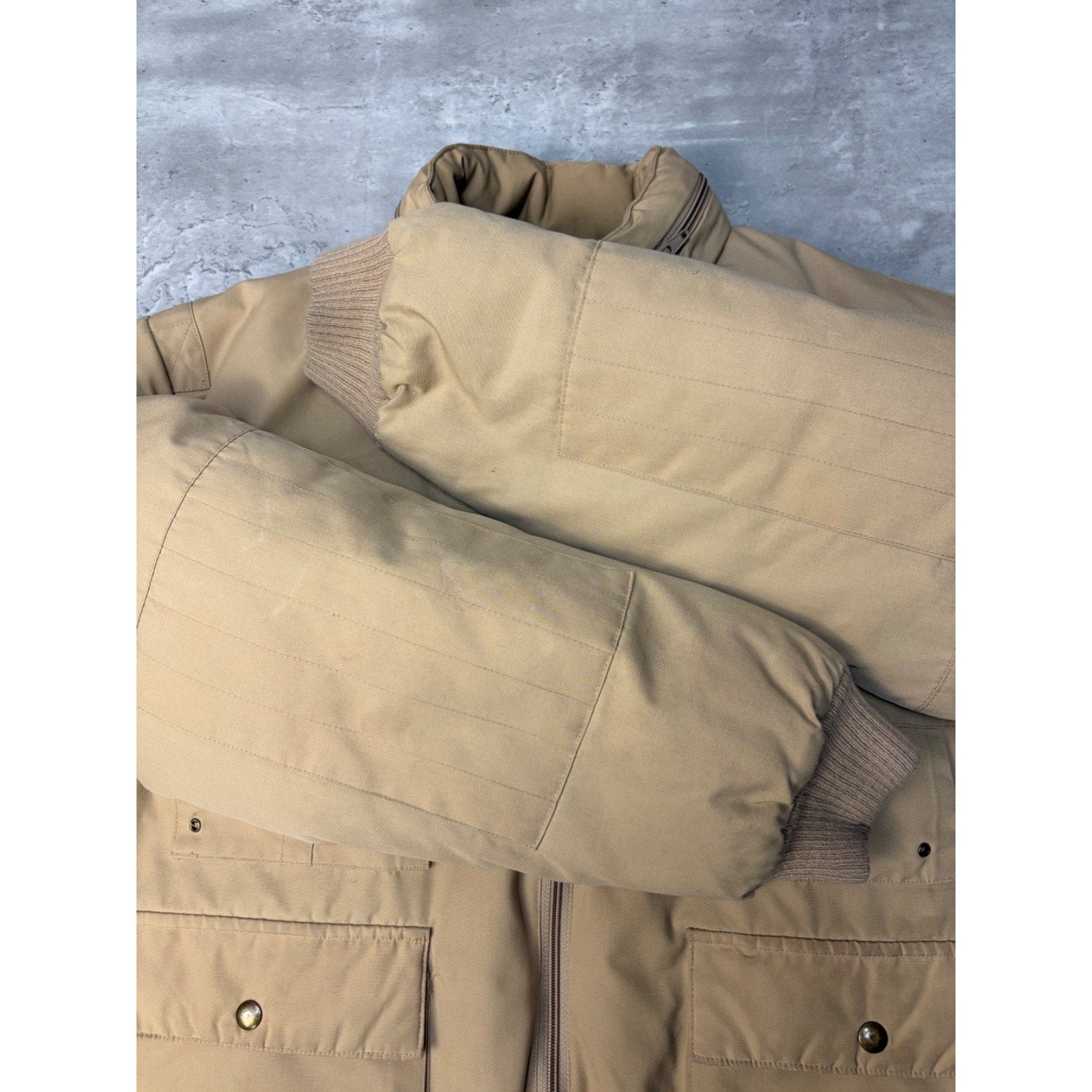 Vintage 90s Down Designs Insulated Down Puffer Bomber Jacket Size Large