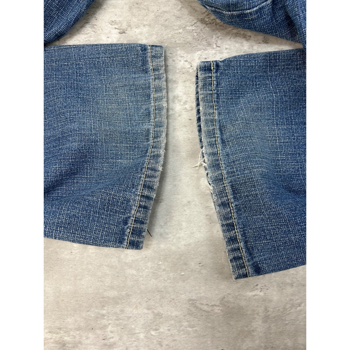 Vintage Women's Y2K Southpole Dark Wash Faded Baggy Fit Denim Pants Size 29