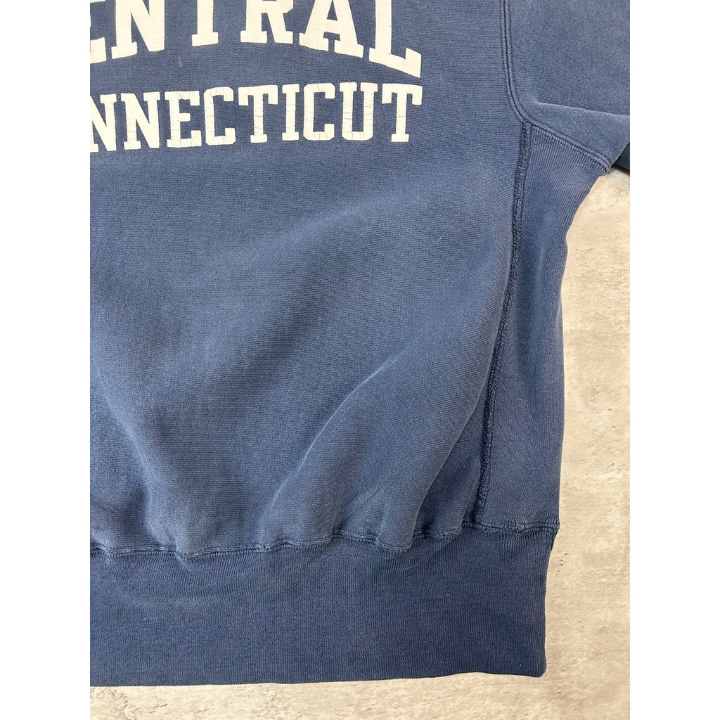 Vintage 90s Central Connecticut NCAA Champion Reverse Weave Sweatshirt Sz Large