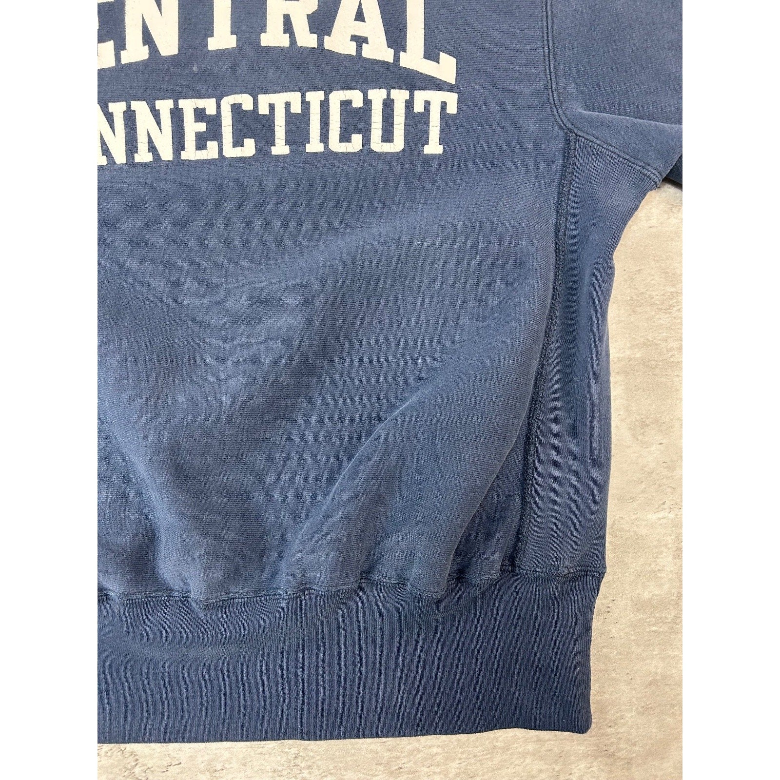 Vintage 90s Central Connecticut NCAA Champion Reverse Weave Sweatshirt Sz Large