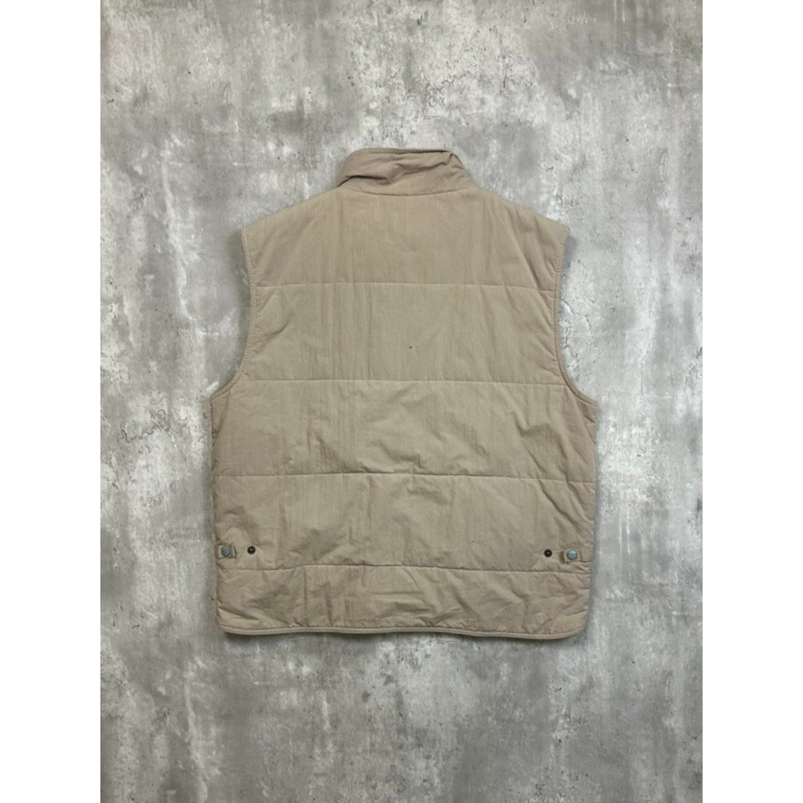 Vintage 90s L.L. Bean Insulated Full Zip Nylon Vest Size Large