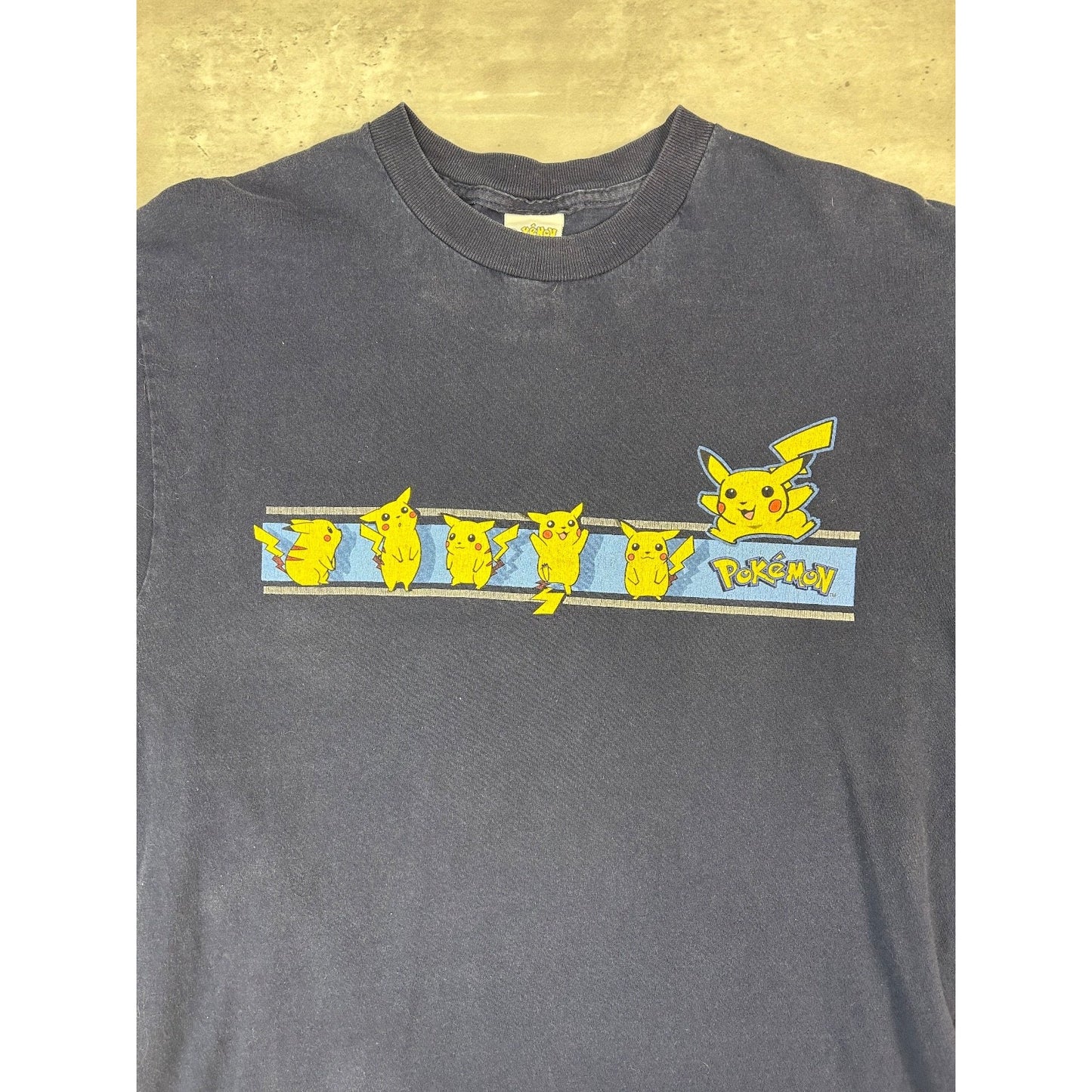 Vintage 1999 Pokemon Pikachu Graphic Tv Show Promo T-Shirt Size Large