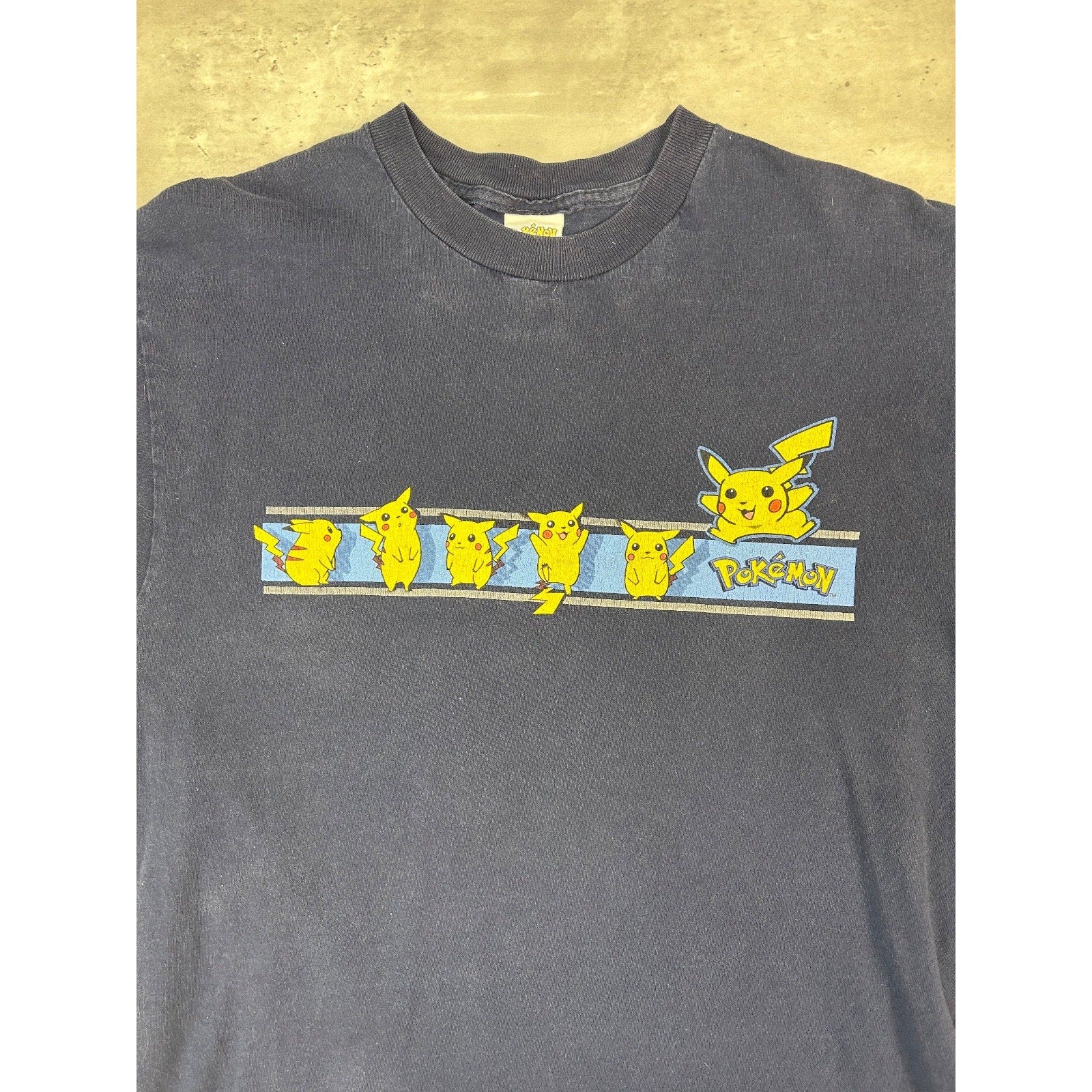 Vintage 1999 Pokemon Pikachu Graphic Tv Show Promo T-Shirt Size Large