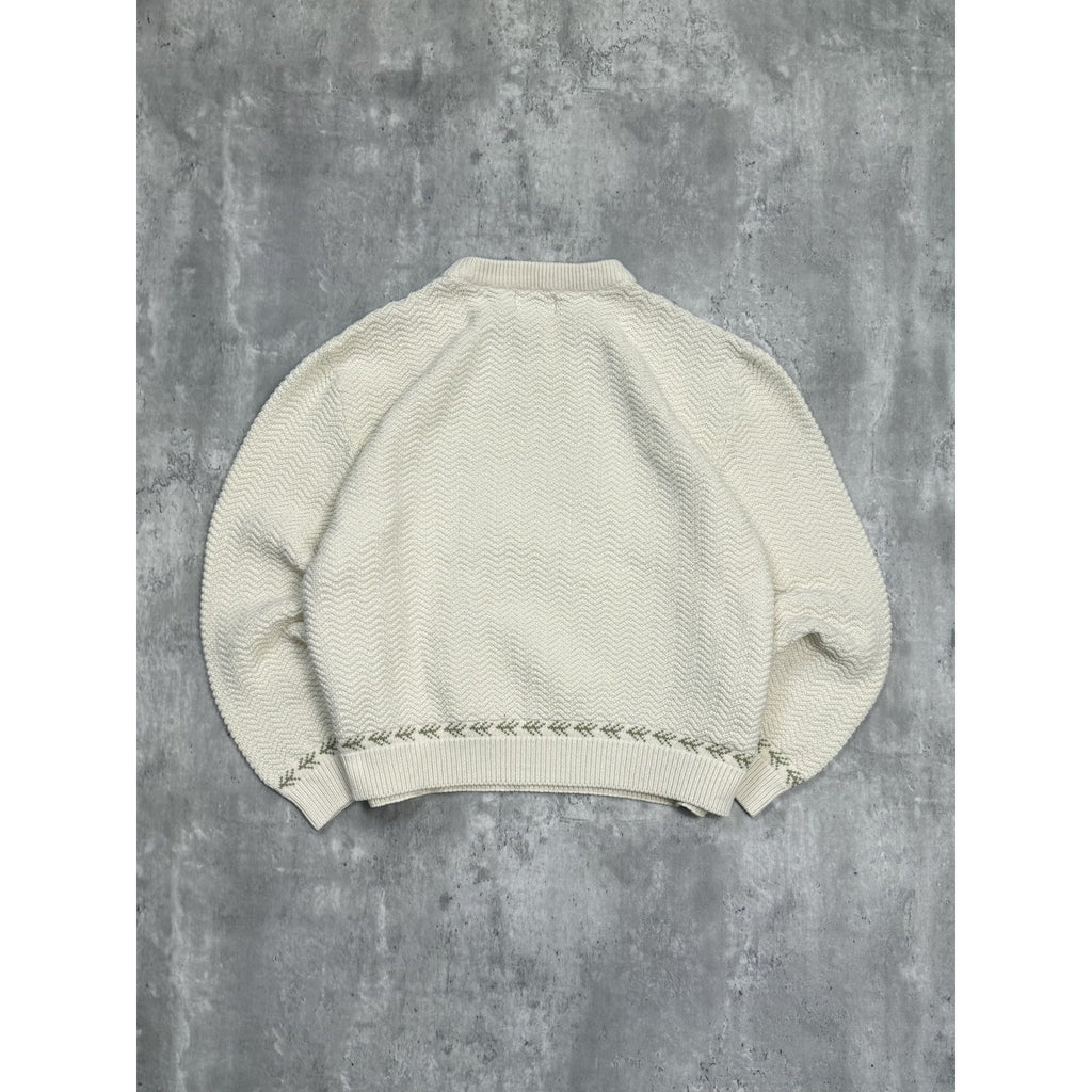 Vintage 90s Cabelas Embroidered Landscape Pullover Knit Sweater Size XL