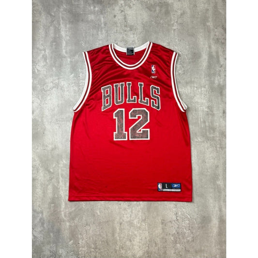 Vintage Kirk Hinrich #12 Chicago Bulls NBA Reebok Basketball Jersey Size Large