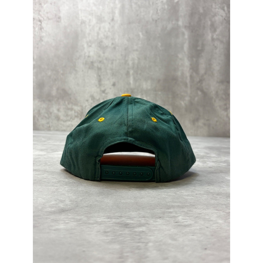 Vintage 90s Green Bay Packers NFL Embroidered Logo Snapback Hat OSFA YOUTH