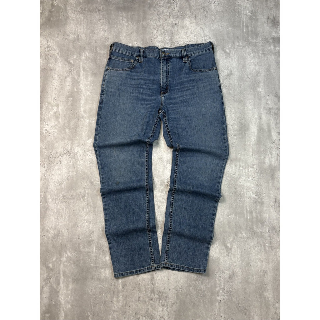 Carhartt Relaxed Fit Dark Wash Denim Workwear Pants Size 36