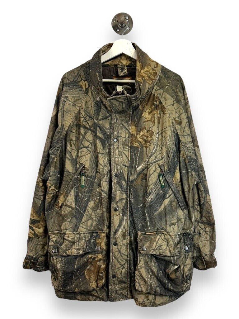 Vintage Remington Real Tree Hard Woods Camo Full Zip Hunting Jacket Size Medium