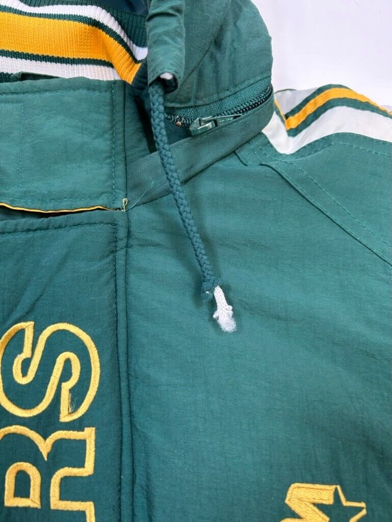 Vintage 90s Green Bay Packers Insulated Starter NFL Pro Line Nylon Jacket Sz XL