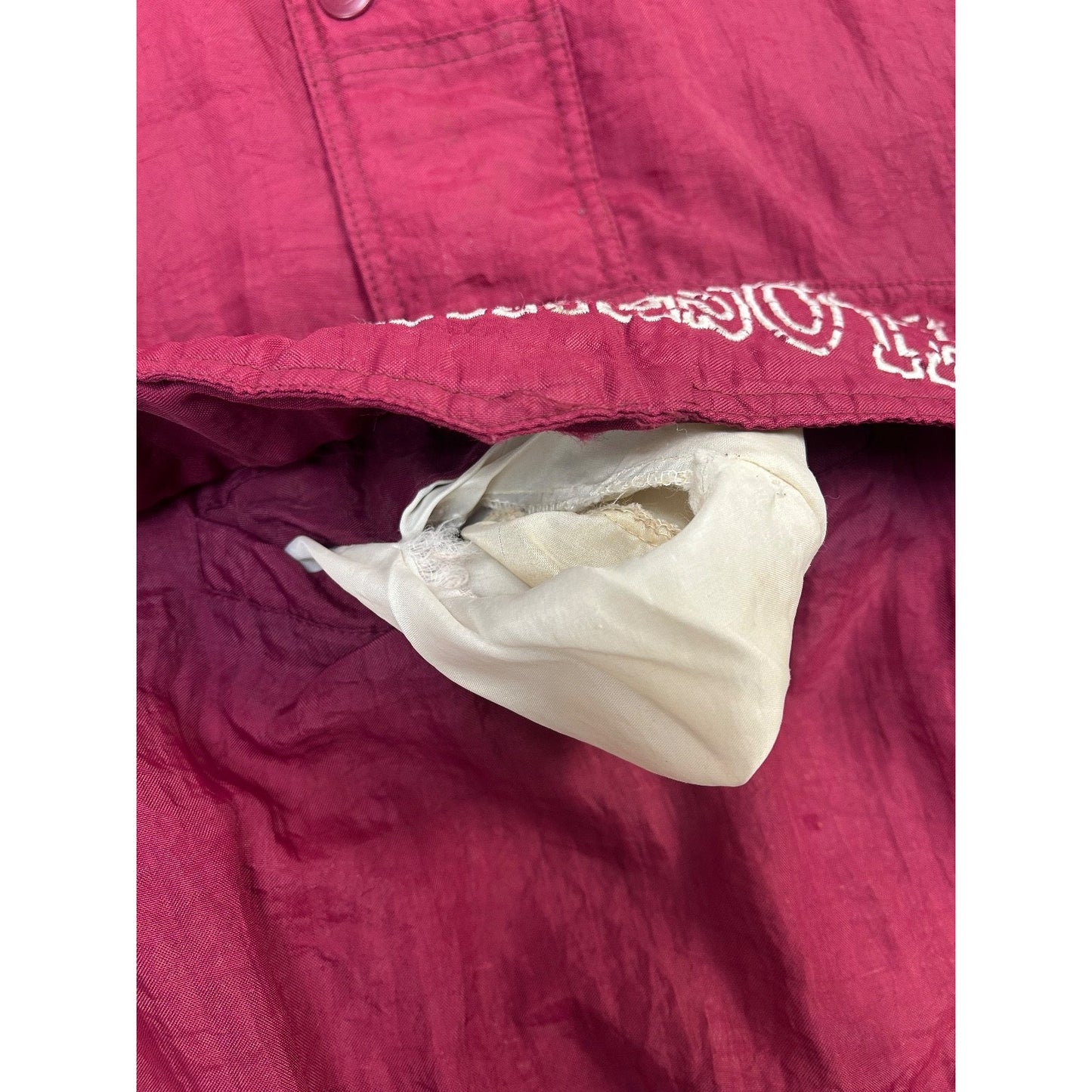 Vintage 90s Minnesota Gophers NCAA Insulated 1/2 Zip Starter Jacket Size Large