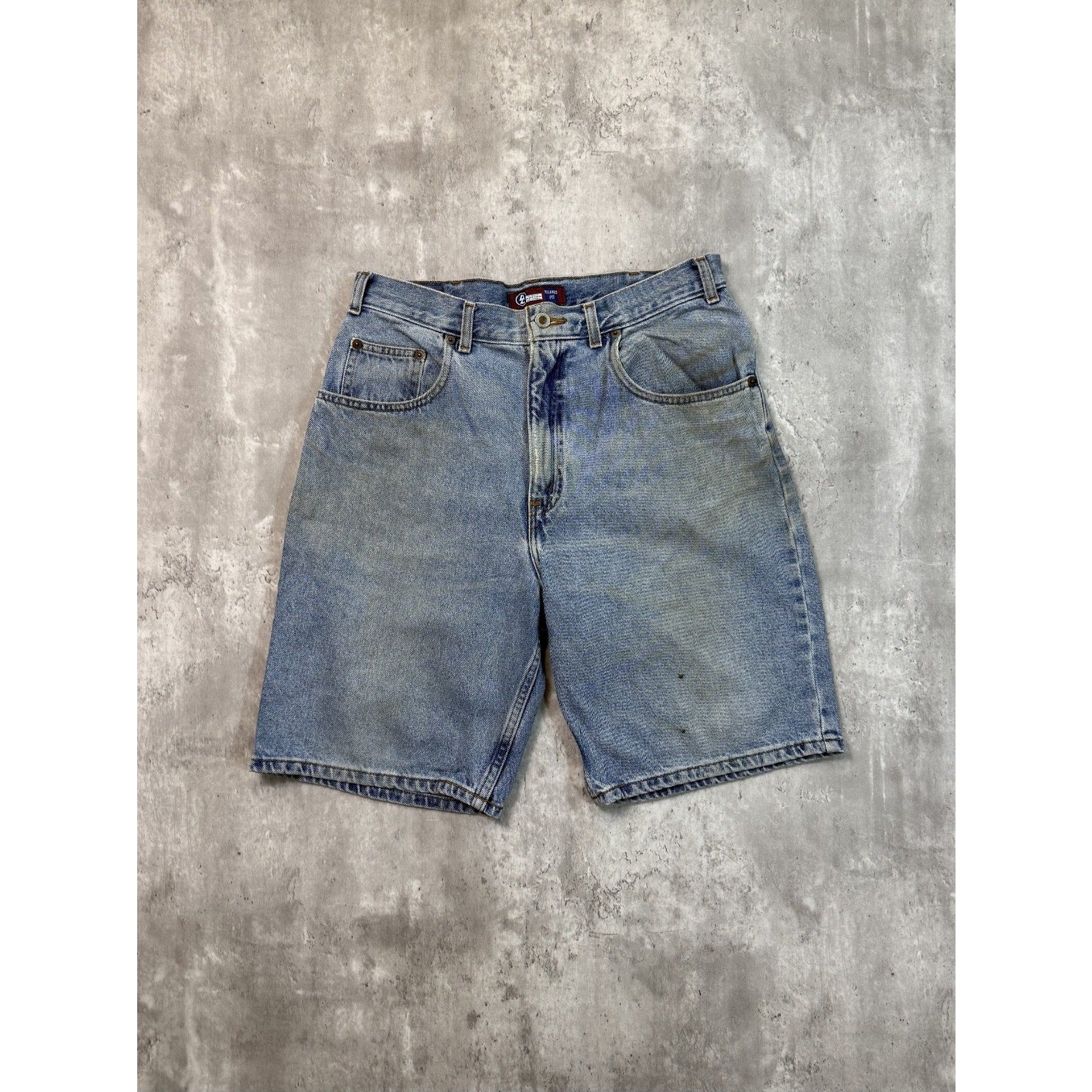 Vintage Arizona Jean Company Light Wash Denim Shorts Size 33