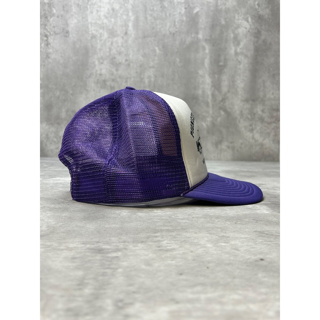 Vintage 80s Pioneer Auto Show Antique Car Graphic Trucker Snapback Hat OSFA