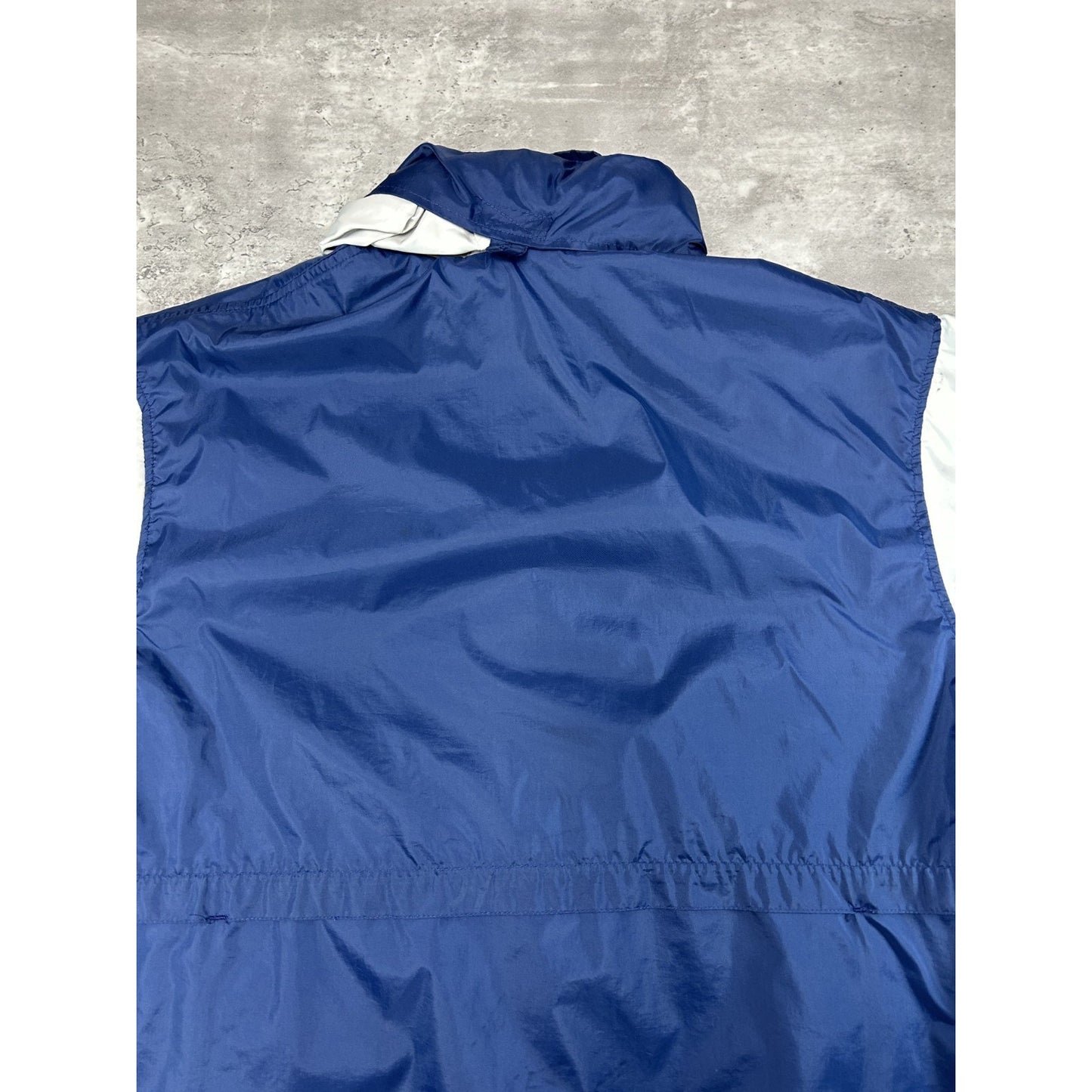 Vintage 90s Nike Embroidered Swoosh Spellout Nylon Windbreaker Jacket Sz Medium