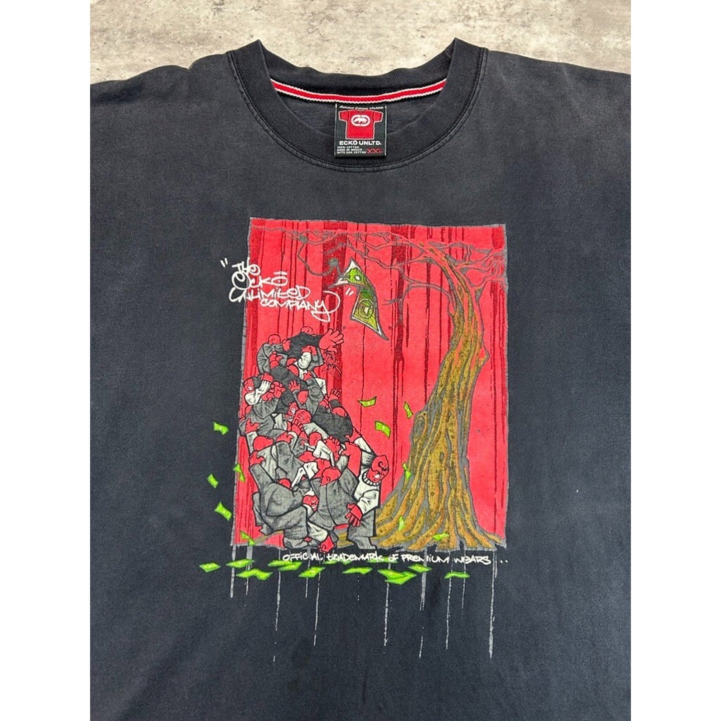 Vintage Y2K Ecko Unlimited Its Not That Deep Graffiti Graphic T-Shirt Size XXL