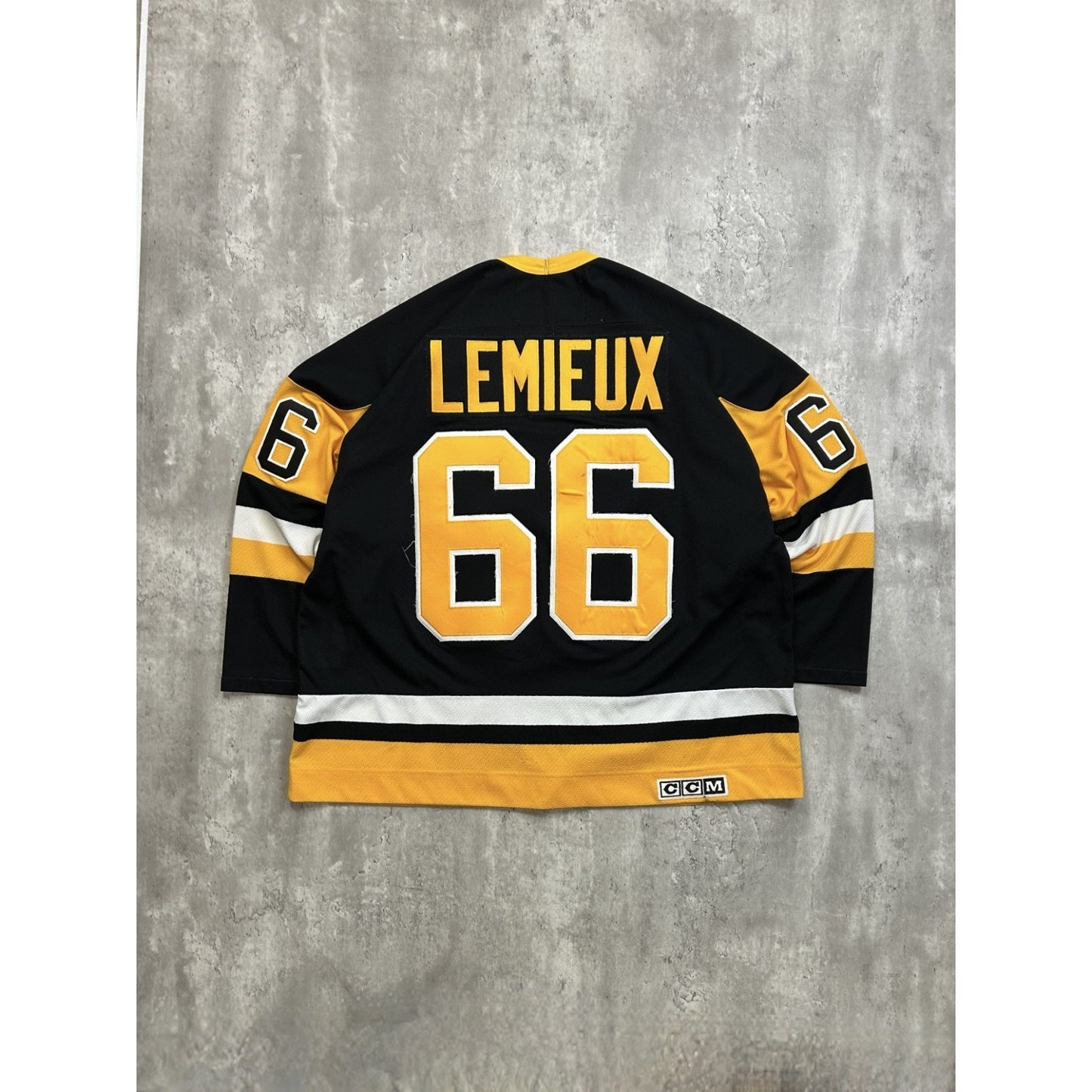 Vintage Mario Lemieux #66 Pittsburgh Penguins NHL Hockey Jersey Size 2XL