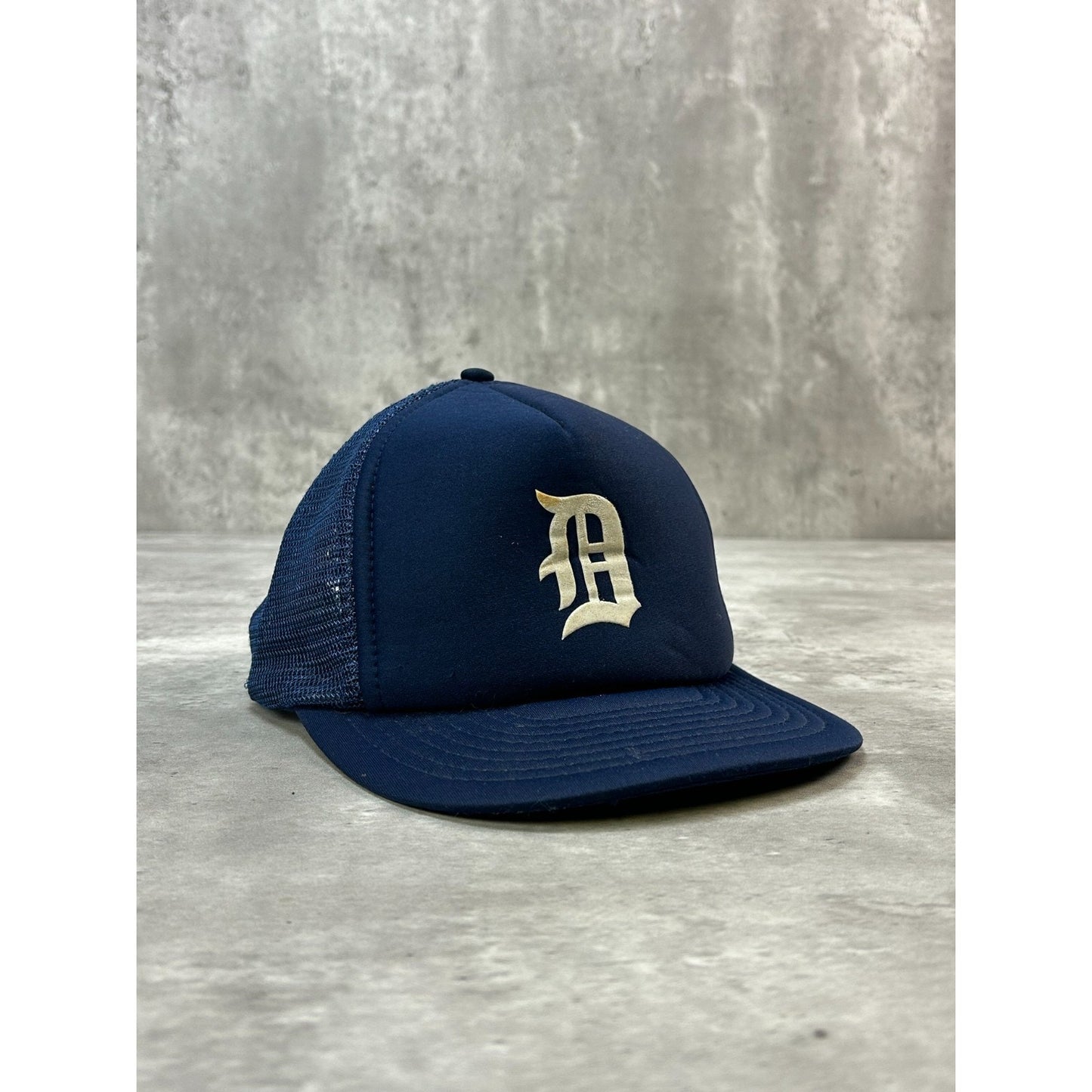 Vintage 80s/90s Detroit Tigers MLB Graphic Logo Trucker Snapback Hat OSFA