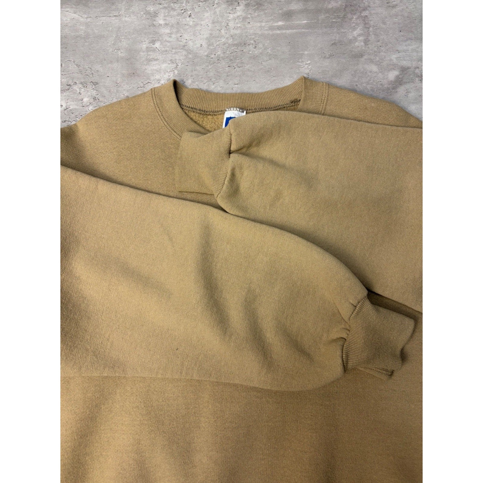 Vintage Black Russell Athletics Earth Tone Sweatshirt Size Medium