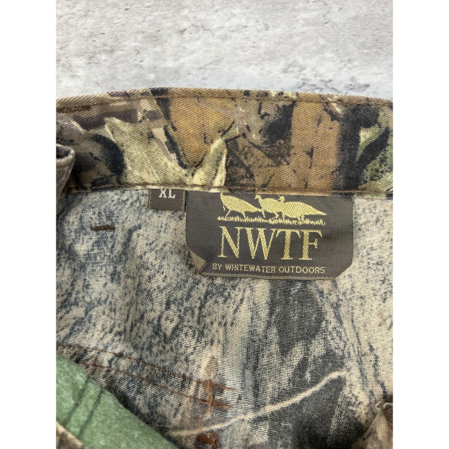 Vintage NWTF Tree Camo Hunting Cargo Pants Size XL