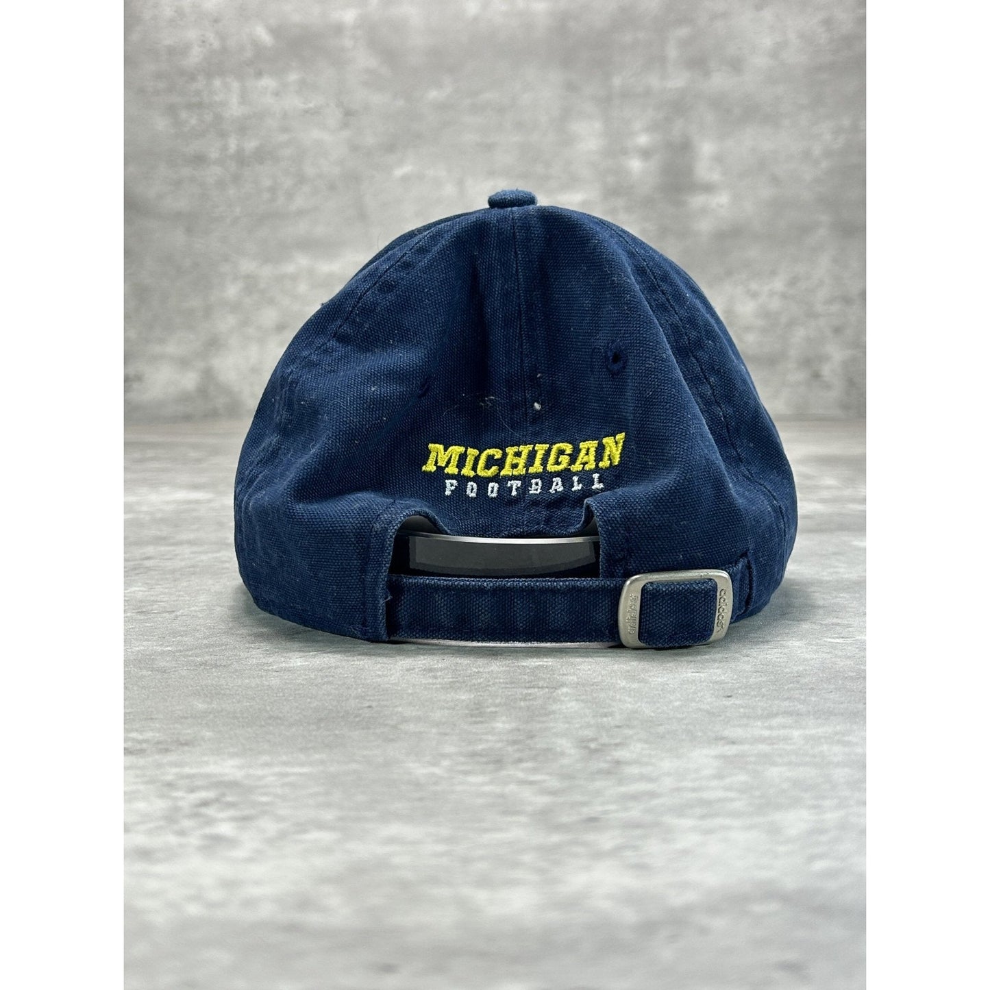 Vintage Michigan Wolverines NCAA Adidas Embroidered Logo Strapback Hat OSFA