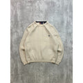 Vintage Chaps Embroidered Crest Cable Knit Style Sweater Size Small