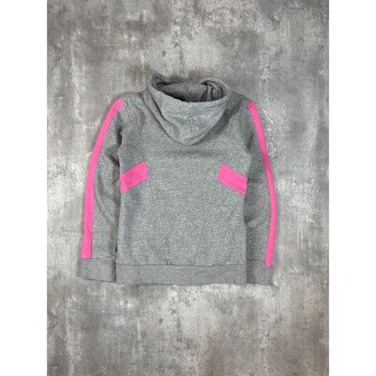 Vintage Womens Nike Embroidered Swoosh Two Tone Full Zip Hooded Sweatshirt Size Small