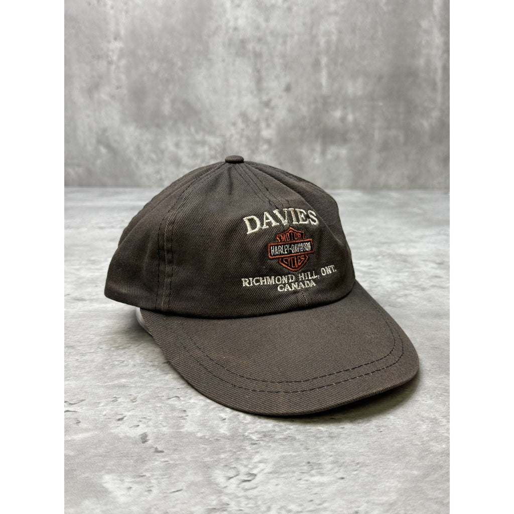 Vintage Harley Davidson Richmond Hill Destination Strapback Hat OSFA
