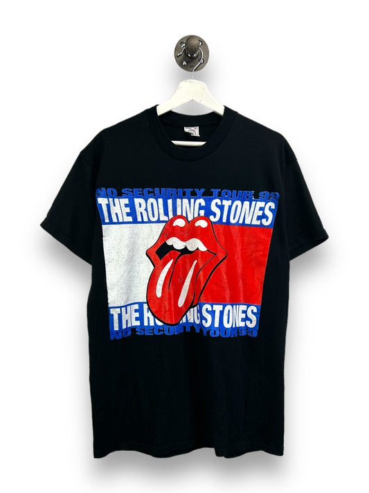 Vtg 1999 The Rolling Stones No Security Tour Rock Music Graphic T-Shirt Large